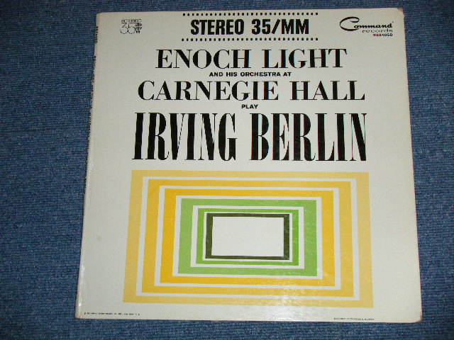 画像: ENOCH LIGHT - AT CARNEGIE HALL PLAY IRVING BERLIN ( Ex++/Ex+++ : EDSP ) / 1962 US AMERICA ORIGINAL STEREO  Used  LP  