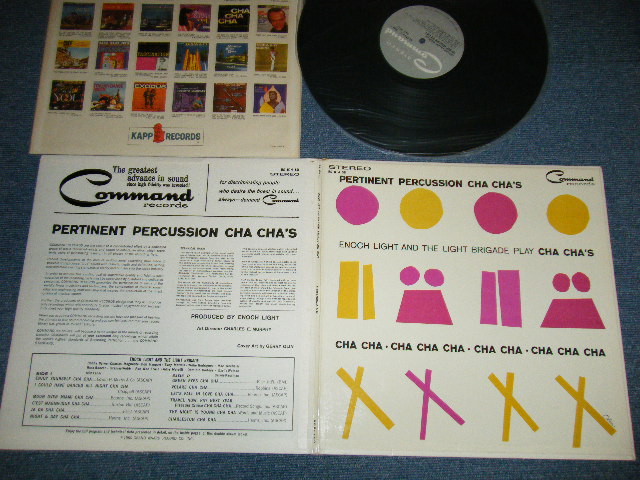 画像1: ENOCH LIGHT - PLAYS PERTINENT  PERCUSSION CHA CHA'S ( Ex+++/MINT- : EDSP ) / 1960 US AMERICA ORIGINAL STEREO  Used  LP  