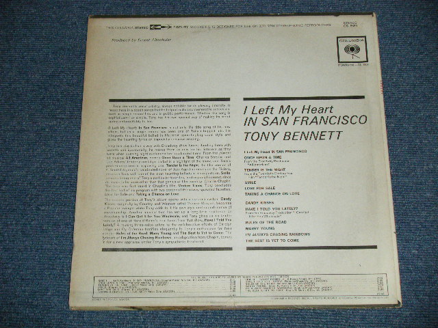 画像: 'S TONY BENNETT - I LEFT  HEART IN SAN FRANCISCO (Ex++/Ex++ : EDSP ) / Early 1970'S Version US AMERICA Reissue STEREO Used LP 