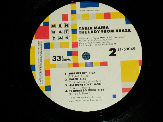 画像: TANIA MARIA - THE LADY FROM BRAZIL   ( Ex-/MINT- :WTDMG  ) / 1986 US AMERICA ORIGINAL Used LP