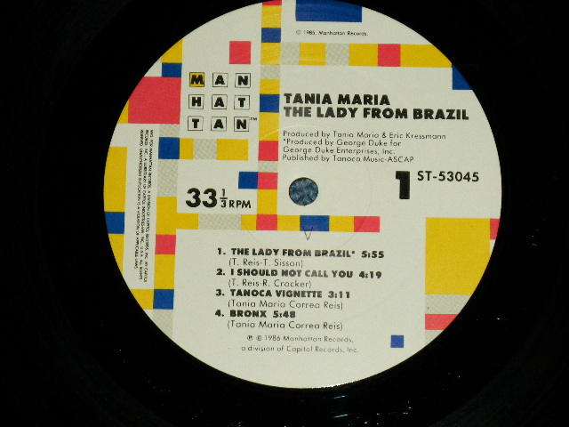 画像: TANIA MARIA - THE LADY FROM BRAZIL   ( Ex-/MINT- :WTDMG  ) / 1986 US AMERICA ORIGINAL Used LP
