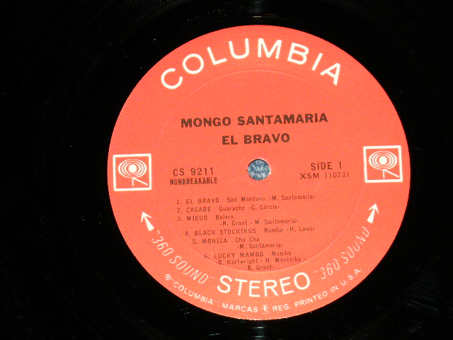 画像: MONGO SANTAMARIA - EL BRAVO! ( Ex++/Ex+++ ) / 1965 US America Original '360 Sound Label' STEREO Used  LP