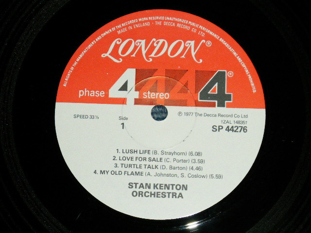 画像: STAN KENTON - LIVE IN EUROPE ( MINT-/MINT-) /1977 US ORIGINAL Jacket + UK EXPORT Record  Used LP 