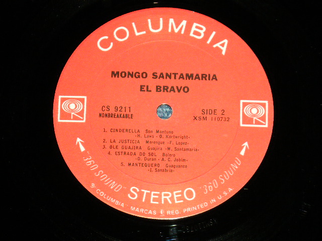 画像: MONGO SANTAMARIA - EL BRAVO! ( Ex++/Ex+++ ) / 1965 US America Original '360 Sound Label' STEREO Used  LP