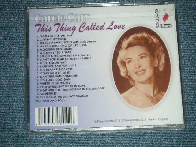 画像: CAROLE CARR - THIS THING CALLED LOVE and THE LOVELY VOICE OF CAROLE CARR ( SEALED ) / 2014 UK ENGLAND  "BRAND NEW SEALED"  CD