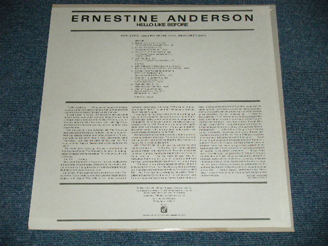 画像: ERNESTINE ANDERSON - HELLO LIKE BEFORE ( Ex+++/MINT-  A-2:Ex) / 1977 US AMERICA ORIGINAL Used LP