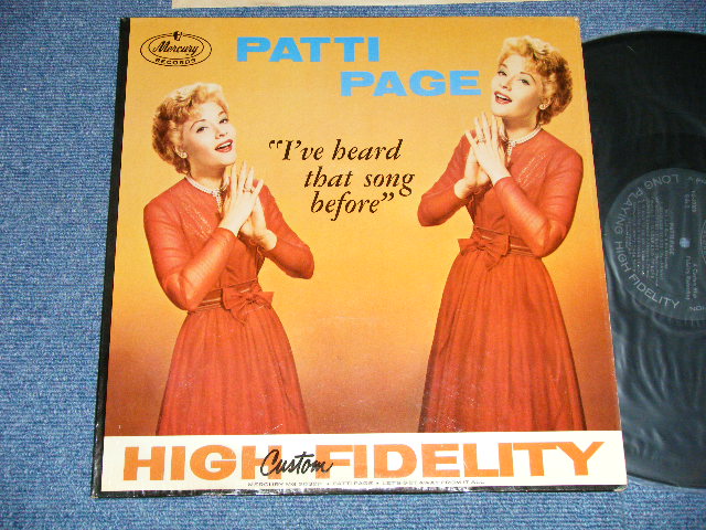 画像1: PATTI PAGE   - I'VE HEARD THAT SONG BEFORE ( Ex+++, Ex+/MINT- )  / 1957 US AMERICA ORIGINAL"2nd Press BLACK Label"  MONO Used LP 