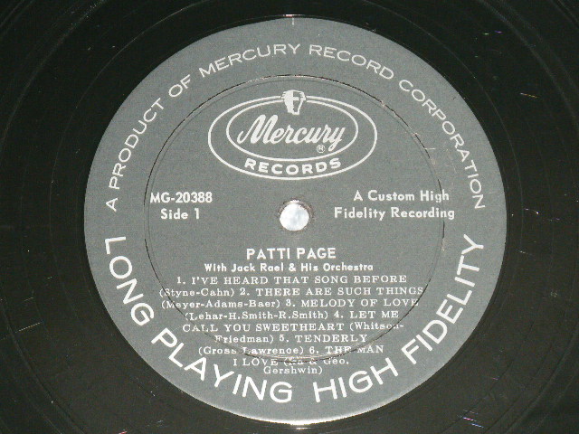 画像: PATTI PAGE   - I'VE HEARD THAT SONG BEFORE ( Ex+++, Ex+/MINT- )  / 1957 US AMERICA ORIGINAL"2nd Press BLACK Label"  MONO Used LP 