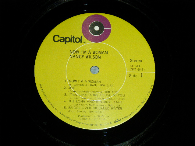 画像: NANCY WILSON  - NOW I'M A WOMAN ( Ex+++/MINT- )   ) / 1970 US AMERICA ORIGINAL "GREEN LABEL" Used  LP