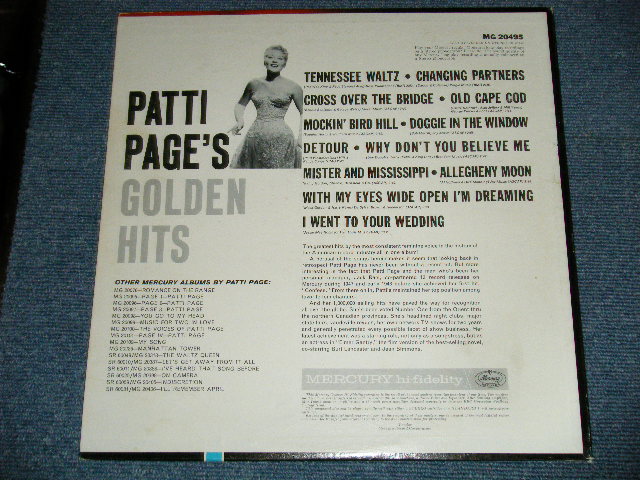画像: PATTI  PAGE - GOLDEN HITS (Ex++,Ex+/Ex+++ ) / 1960 US ORIGINAL  2nd Press "REDLabel"  MONO Used LP 