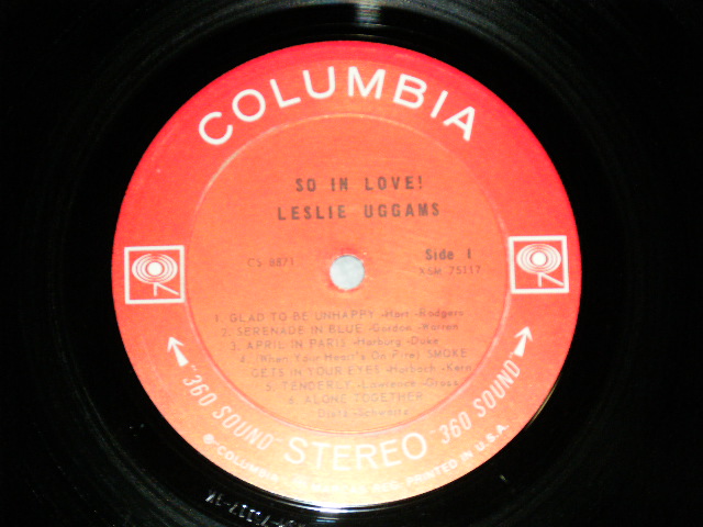 画像: LESLIE UGGAMS - SO IN LOVE! ( Ex++/Ex+++ )  / 1963 US AMERICA ORIGINAL "360 SOUND Label" STEREO  Used LP