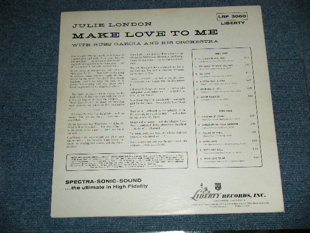 画像: JULIE LONDON -  MAKE LOVE TO ME  ( Ex+++/MINT-) / 1957 US AMERICA  ORIGINAL "TURQUOISE GREEN Label" MONO Used  LP 