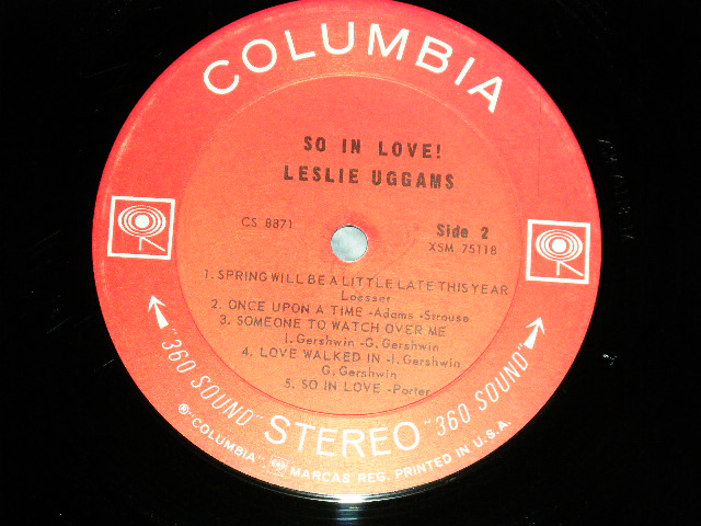 画像: LESLIE UGGAMS - SO IN LOVE! ( Ex++/Ex+++ )  / 1963 US AMERICA ORIGINAL "360 SOUND Label" STEREO  Used LP