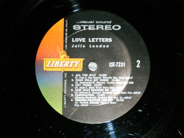 画像: JULIE LONDON - LOVE LETTERS ( Ex+++/Ex++ ) ) /1962 US AMERICA ORIGINAL STEREO Used LP