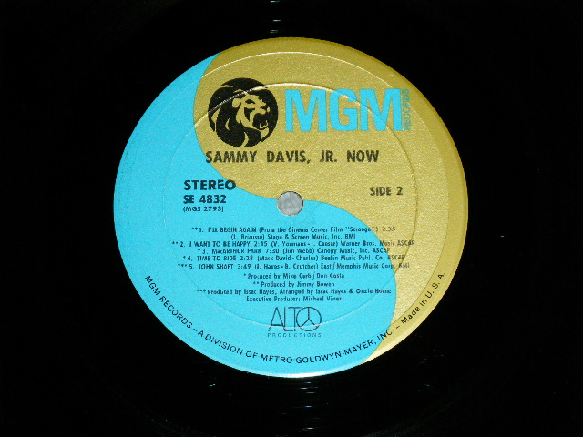 画像: SAMMY DAVIS, JR. -  NOW ( Rrae Groove ) ( Ex++/Ex++ A-5:Ex-)  / 1972 US AMERICA ORIGINAL Used  LP with POSTER JACKET  