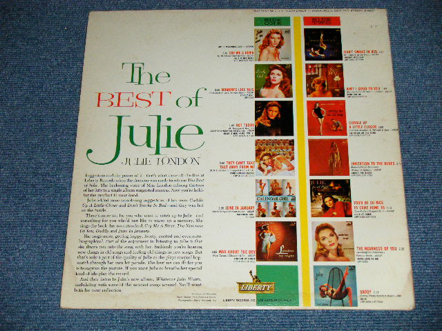 画像: JULIE LONDON - THE BEST OF (Ex++/Ex++ Looks:Ex+)/ 1962 US AMERICA ORIGINAL Stereo Used LP