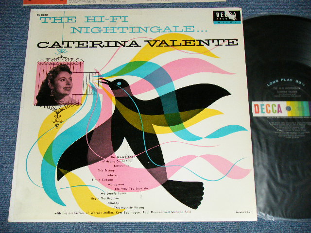 画像1: CATERINA VALENTE - THE HI-FI NIGHTINGALE ... ( Ex/Ex+++,Ex+ ) / 19560's US ORIGINAL 2nd Press "BLACK with RAINBOW Color Label" MONO Used LP