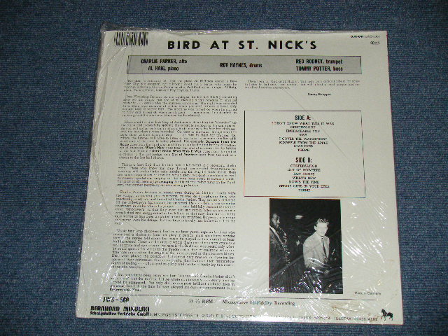 画像: CHARLIE PARKER - BIRD AT ST. NICK'S ( SEALED )   / 1983 WEST-GERMANY  REISSUE "Brand New SEALED" LP