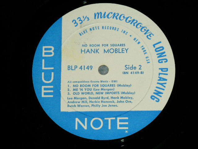 画像: HANK MOBLEY - NO ROOM FOR SQUARES  ( Ex++/Ex++  ) / 1963 US AMERICA ORIGINAL  1st Press " NEW YORK USA" Label  MONO Used LP 