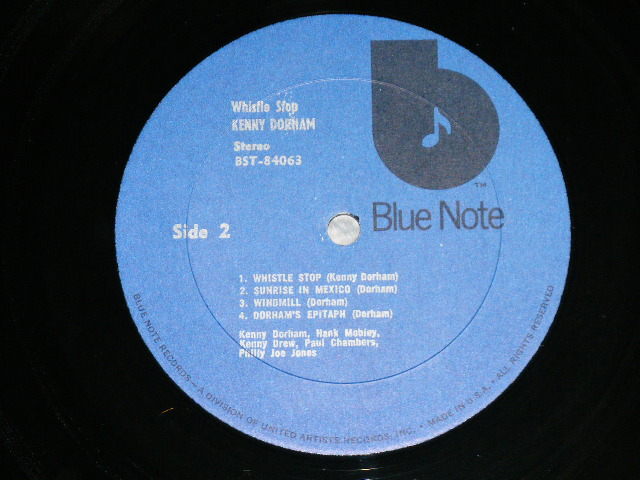 画像: KENNY DORHAM - WHISTLE STOP ( Ex+++/MINT-) / 1973-76 Version US AMERICA REISSUE "Dark Blue with STYLIZED Black "b" Logo on Label" Used LP 