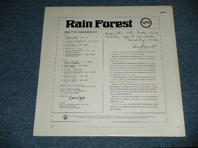 画像: WALTER WANDERLEY - RAIN FOREST( Ex+++/MINT- )  / 1966 US AMERICA ORIGINAL "RECORD CLUB Release" MONO Used LP