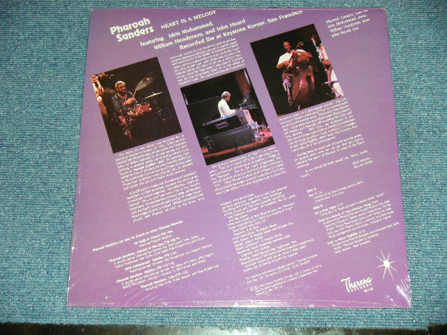 画像: PHAROAH SANDERS - HEART IS A MELODY ( MINT-/Ex+++ A-1:Ex+ )  /  1983 US AMERICA ORIGINAL Used LP 