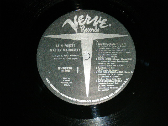 画像: WALTER WANDERLEY - RAIN FOREST( Ex+++/MINT- )  / 1966 US AMERICA ORIGINAL "RECORD CLUB Release" MONO Used LP