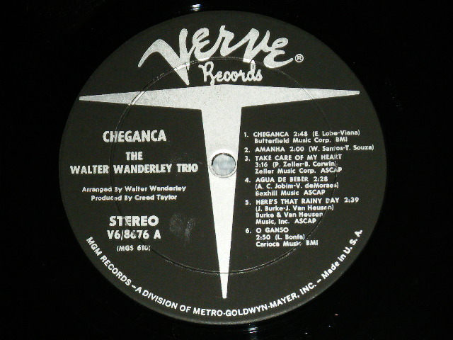 画像: WALTER WANDERLEY - CHEGANCA ( Ex+/MINT- ) / 1966 US AMERICA ORIGINAL STEREO Used LP
