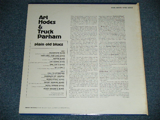 画像: ART HODGES & TRUCK PARHAM  - PLAIN OLD BLUES  ( Ex+/MINT-）　/ 1960's   US AMERICA  ORIGINAL MONO  Used LP 