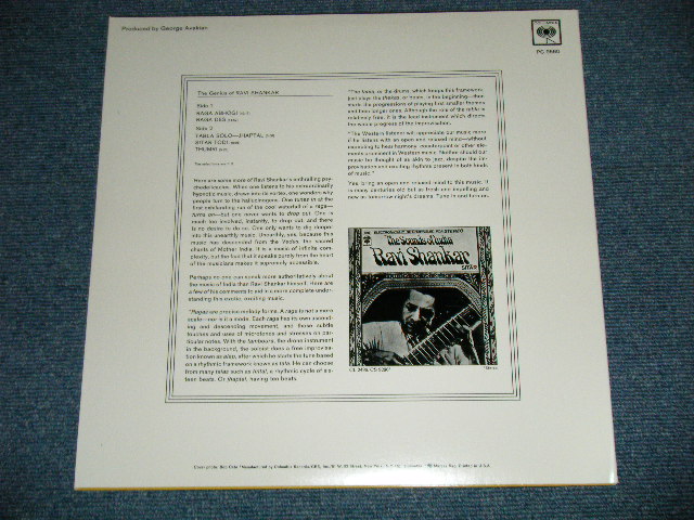 画像: RAVI SHANKAR - THE GENIUS OF ( Ex+++/MINT)  / US AMERICA REISSUE  STEREO Used  LP 