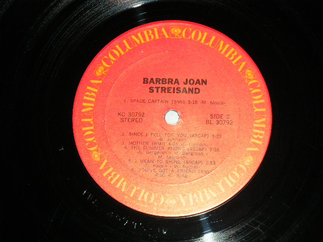 画像: BARBRA STREISAND  - BARBRA JOAN STREISAND  ( VG+++,Ex++/MINT- B-1,2:Ex+)   / 1971  US AMERICA ORIGINAL  Used LP