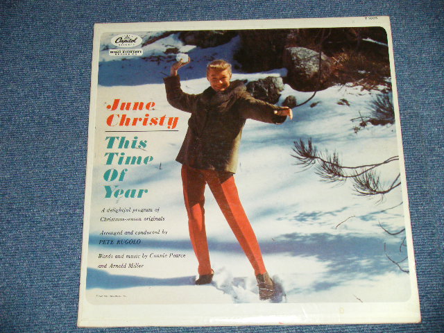 画像1: JUNE CHRISTY -  THIS TIME OF YEAR   ( Ex+++/MINT-) / 1961 US AMERICA ORIGINAL 1st press "BLACK with RAINBOW & LOGO on LEFT Label" MONO Used LP 