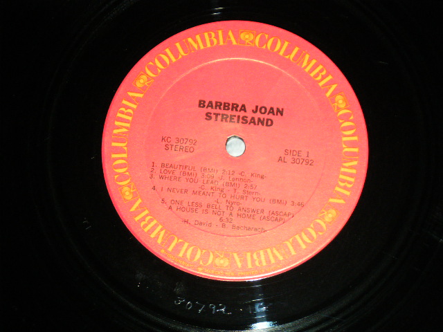 画像: BARBRA STREISAND  - BARBRA JOAN STREISAND  ( VG+++,Ex++/MINT- B-1,2:Ex+)   / 1971  US AMERICA ORIGINAL  Used LP