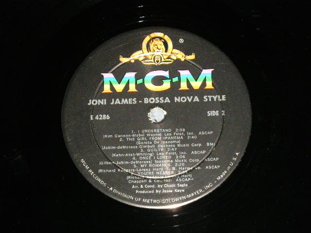 画像: JONI JAMES -  BOSSA NOVA STYLE (Ex+/MINT-  BB ) / 1965 US AMERICA 1st Press "BLACK Label"  MONO Used LP 