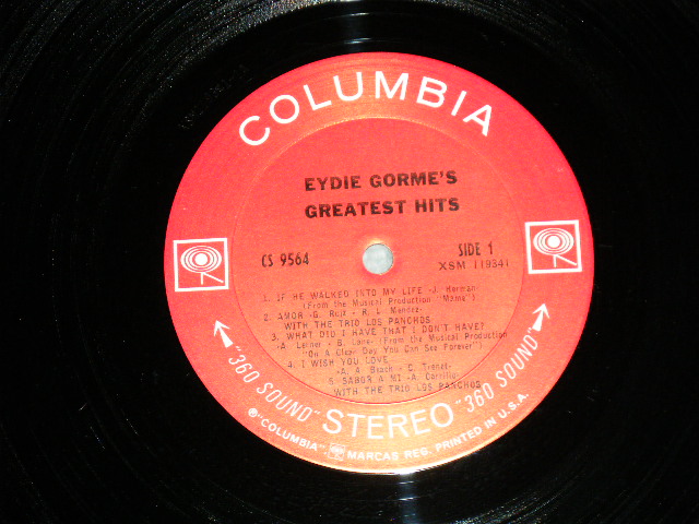 画像: EYDIE GORME - GREATEST HITS  ( Ex,Ex+/Ex++ Looks:Ex+) / 1967 US AMERICA ORIGINAL "360 SOUND" Label STEREO Used LP 