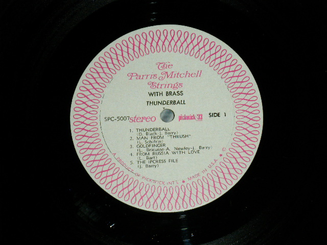 画像: The PARIS MITCHELL STRINGS with BRASS - THUNDERBALL ( Ex++/Ex+++ : EDSP ) / 1960' US AMERICA ORIGINAL STEREO  Used  LP  