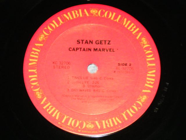 画像: STAN GETZ  - CAPTAIN MARVEL ( Ex+/MINT-)  / 1975 US AMERICA ORIGINAL  Used LP
