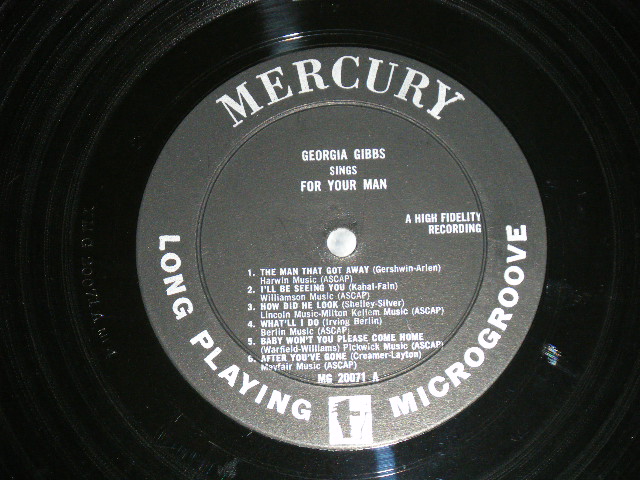画像: GEORGIA GIBBS- - MUSIC AND MEMORIES   (  Ex++,VG+++/Ex+++ : Tape Seam)  / 1955 US AMERICA ORIGINAL MONO Used LP 