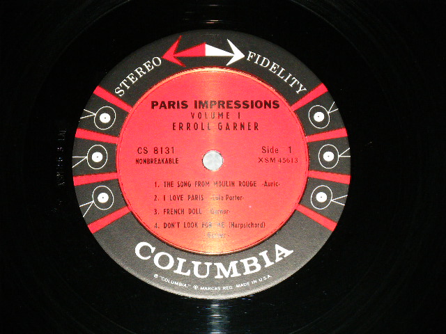 画像: ERROLL GARNER :-  PARIS IMPRESSIONS VOL.1  ( VG+++,Ex+/Ex+++ Looks:MINT- ) /  1959 US AMERICA ORIGINAL 1st Press "6 EYES Label" STEREO Used  LP  
