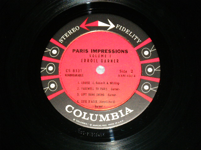 画像: ERROLL GARNER :-  PARIS IMPRESSIONS VOL.1  ( VG+++,Ex+/Ex+++ Looks:MINT- ) /  1959 US AMERICA ORIGINAL 1st Press "6 EYES Label" STEREO Used  LP  