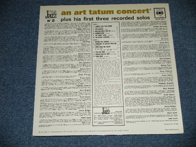 画像: ART TATUM - AN ART TATUM COBCERT   ( Ex+++/MINT- ）　/ 1971 UK ENGLAND ORIGINAL Used LP 