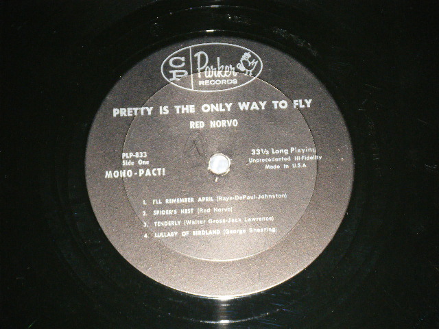 画像: RED NORVO - PRETTY IS THE ONLY WAY TO FLY  ( MINT-/Ex+++ Looks:Ex- ) / 1962   US AMERICA  ORIGINAL MONO  Used LP 