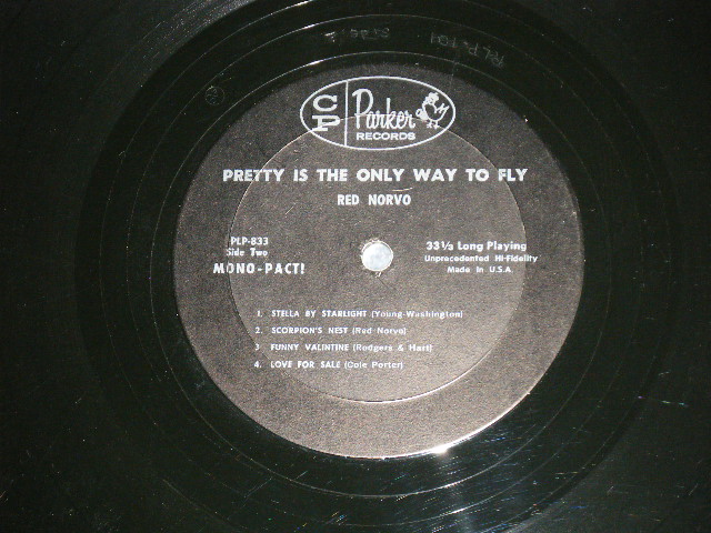画像: RED NORVO - PRETTY IS THE ONLY WAY TO FLY  ( MINT-/Ex+++ Looks:Ex- ) / 1962   US AMERICA  ORIGINAL MONO  Used LP 
