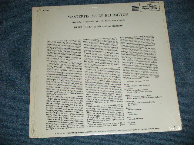 画像: DUKE ELLINGTON -  MASTERPIECES BY ELLINGTON  ( MINT-/MINT- )  /   US AMERICA  "EXPORT Onlyl"  Used LP 