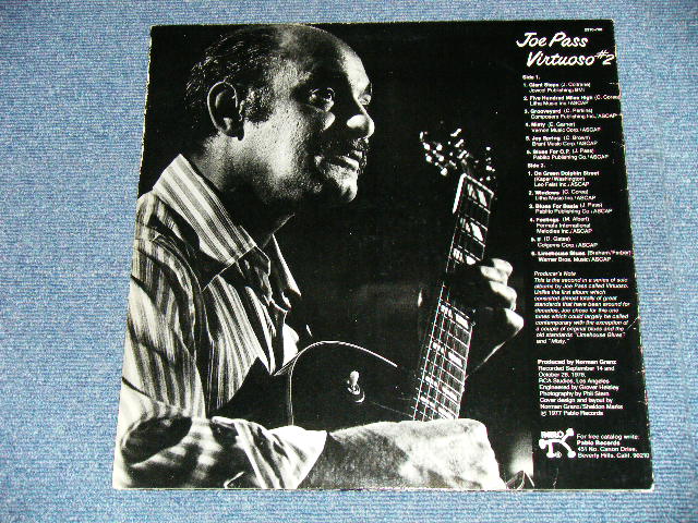 画像: JOE PASS -VIRTUOSO #2 ( Ex+/MINT-, Ex++ Looks:Ex+)  / 1977 US AMERICA ORIGINAL  Used LP 