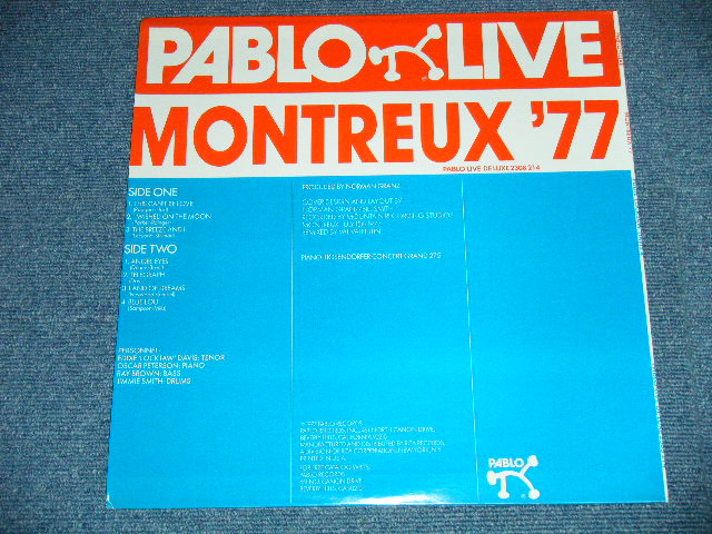 画像: EDDIE 'LOCKJAW' DAVIS,OSCAR PETERSON, RAY BROWN, JIMMIE SMITH - PABLO LIVE MONTREUX '77 (SEALED) / CANADA REISSUE? "BRAND NEW SEALED" LP