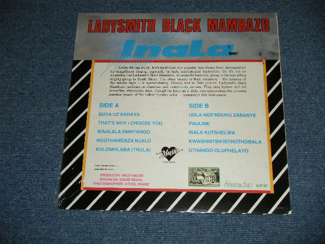 画像: LADYSMITH BLACK MAMBAZO (AFRICAN) - INALA   (New  / 1986 US AMERICA ORIGINAL "Brand New" LP 