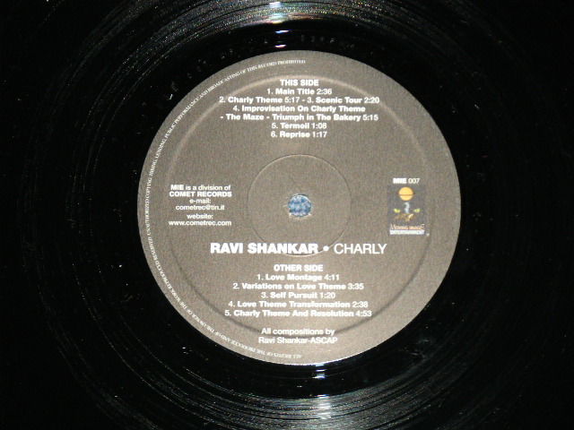 画像: ost RAVI SHANKAR - CHARLY (NEW) /  REISSUE 180 g Heavy Weight "BRAND NEW"  LP