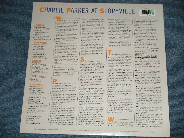 画像: CHARLIE PARKER - AT STORYVILLE ( Ex++/MINT- ) / 1985  US AMERICA REISSUE  Used  LP