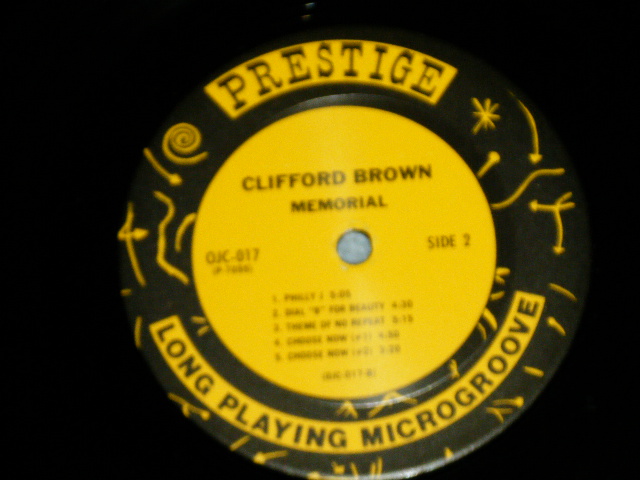 画像: CLIFFORD BROWN - MEMORIAL   ( Ex++/MINT- : EDSP)  / 1982 US AMERICA REISSUE Used  LP 